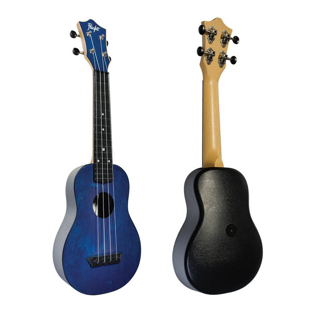 Flight, 4-String Travel Series Soprano Ukulele, Dark Blue
