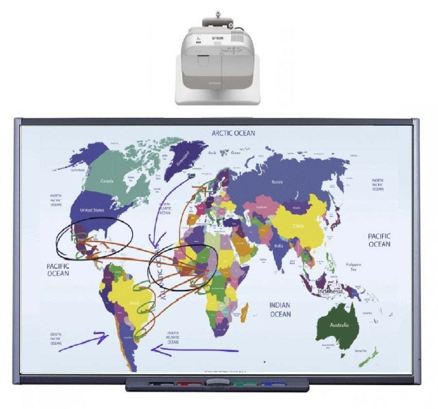 Smartboard SB685 Interactive Whiteboard (87".... 7 feet viewing angle) (Refurb)