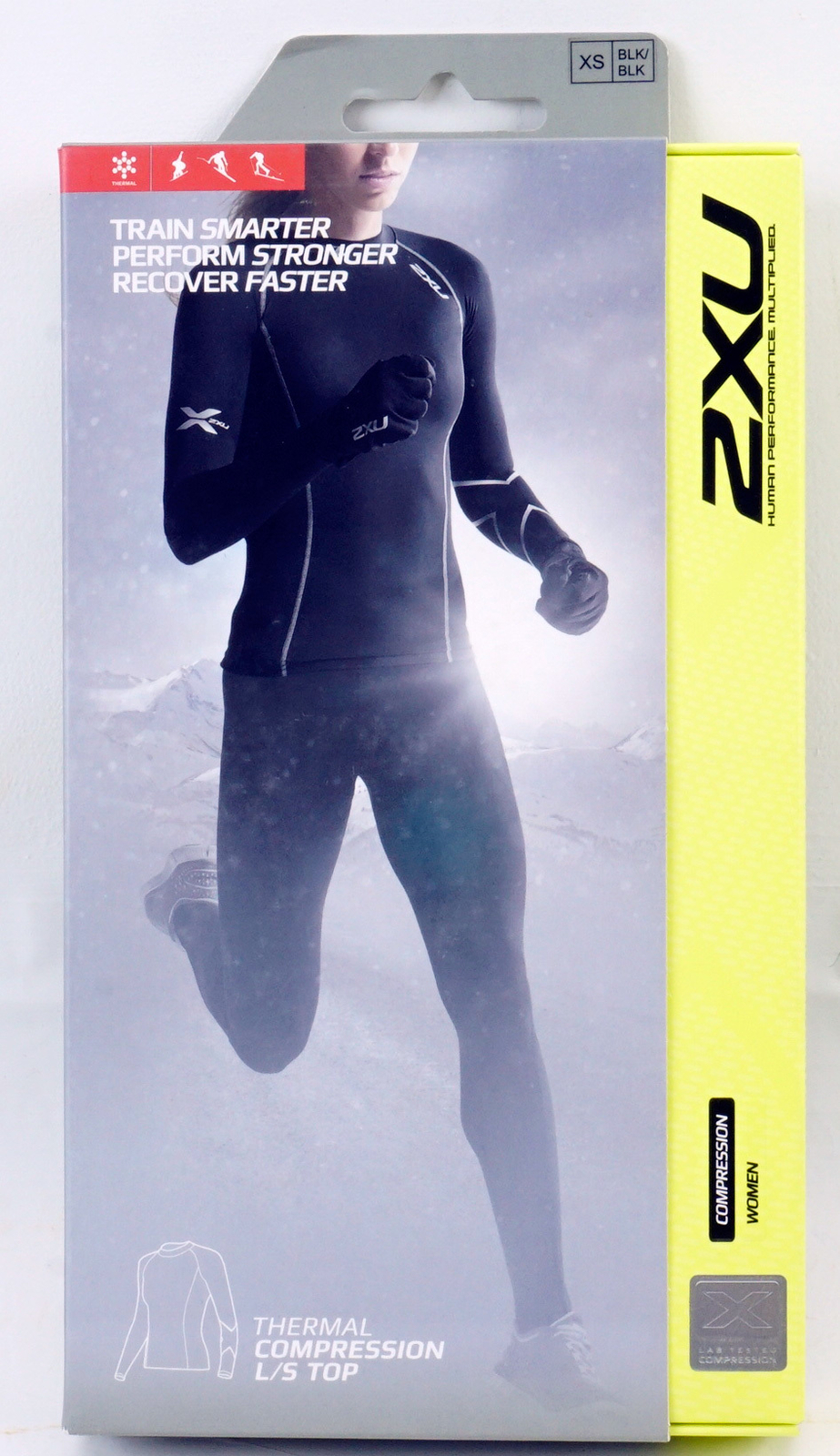 2XU Thermal Compression Top Women's Large Black Long Sleeve LS