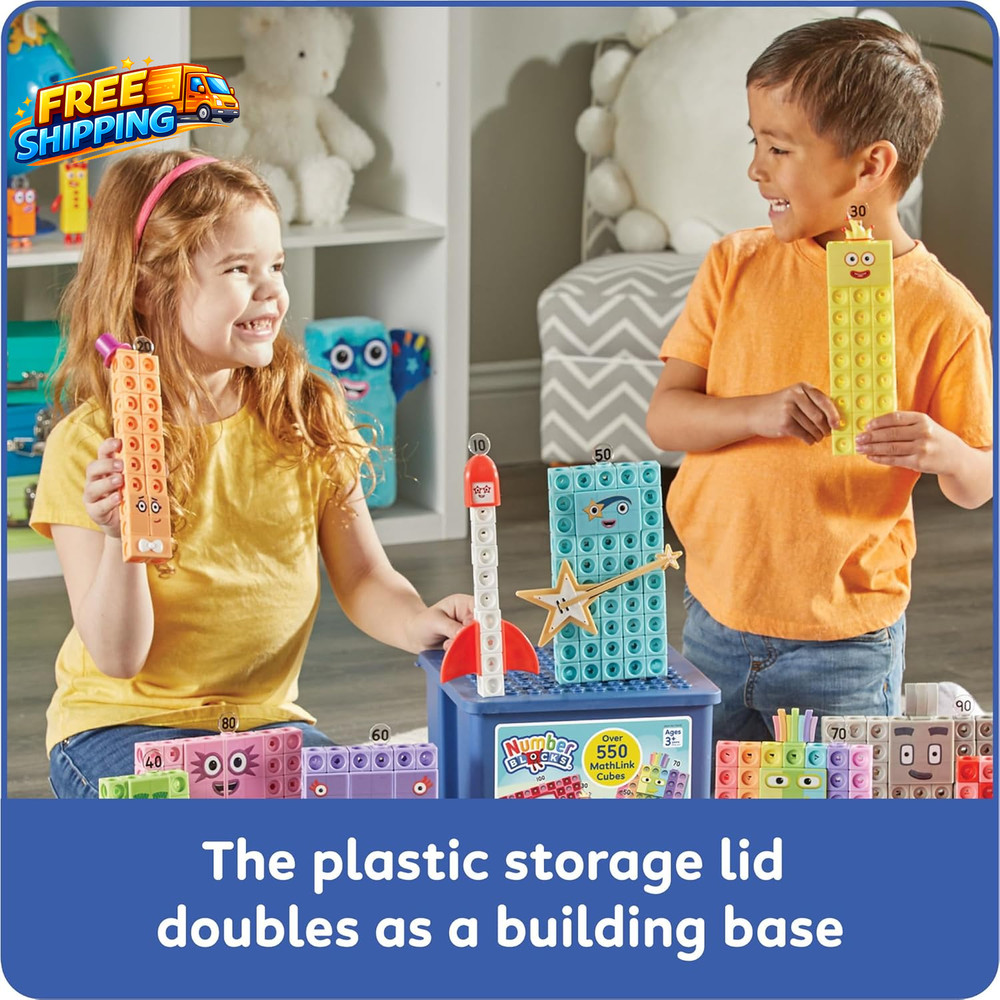 Numberblocks Heroes with Zeroes Mathlink Cubes Activity Set Preschool Learning