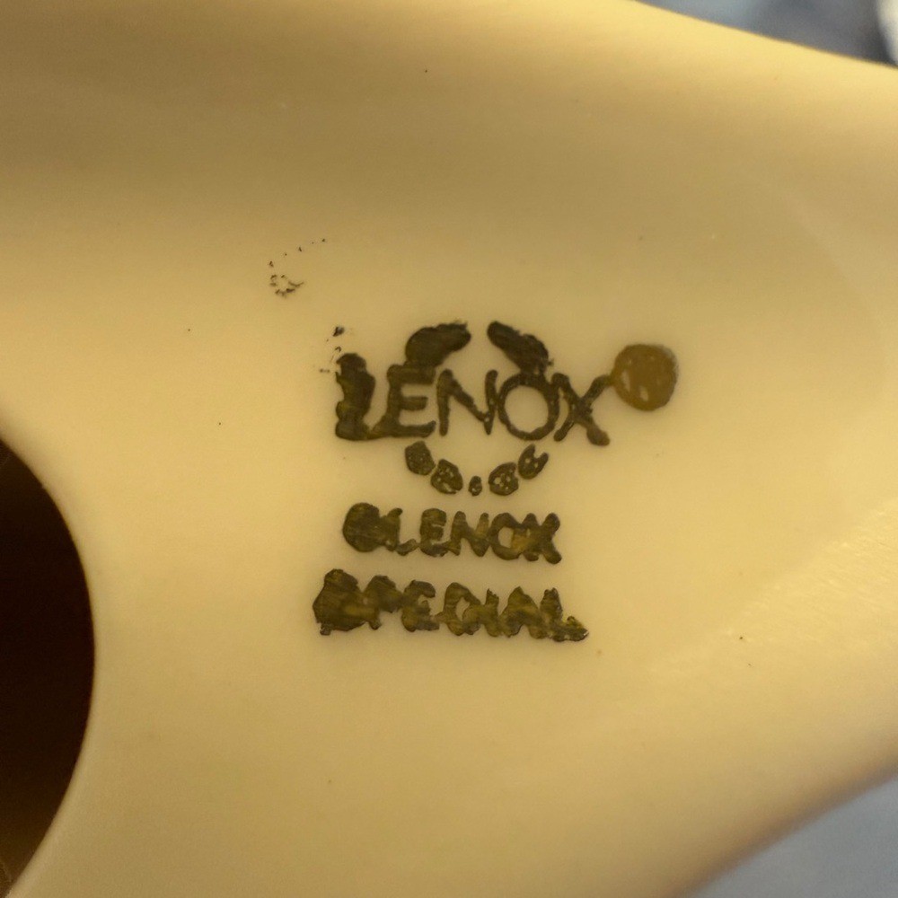 Lenox Ivory and Gold Accent Clock