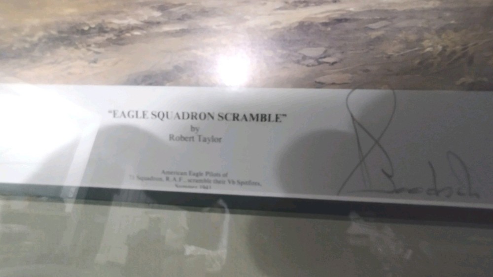 "Eagle Squadron Scramble" Robert Taylor w/C.O.A Signed