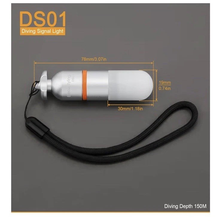 OrcaTorch SD01 Pro Dive Beacon New