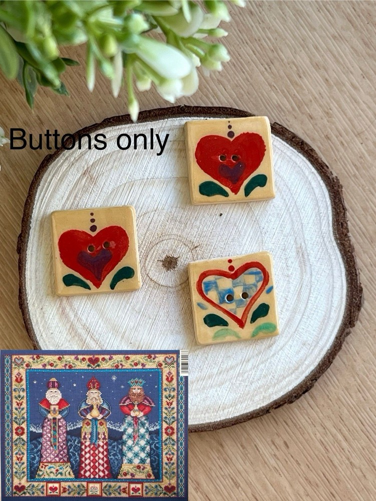 Mill Hill ceramic buttons sets Three Kings