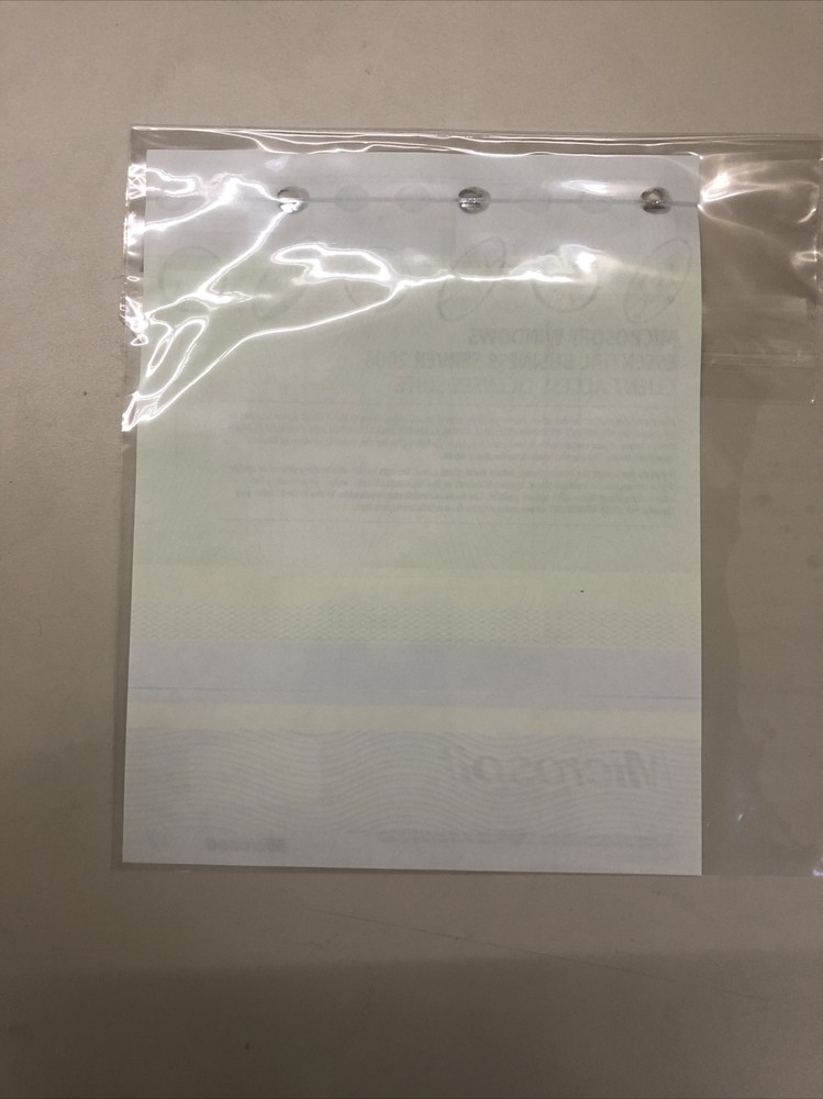 MICROSOFT WINDOWS ESSENTIAL BUSINESS SERVER 2008 CLIENT ACCESS LICENSES -PREOWND