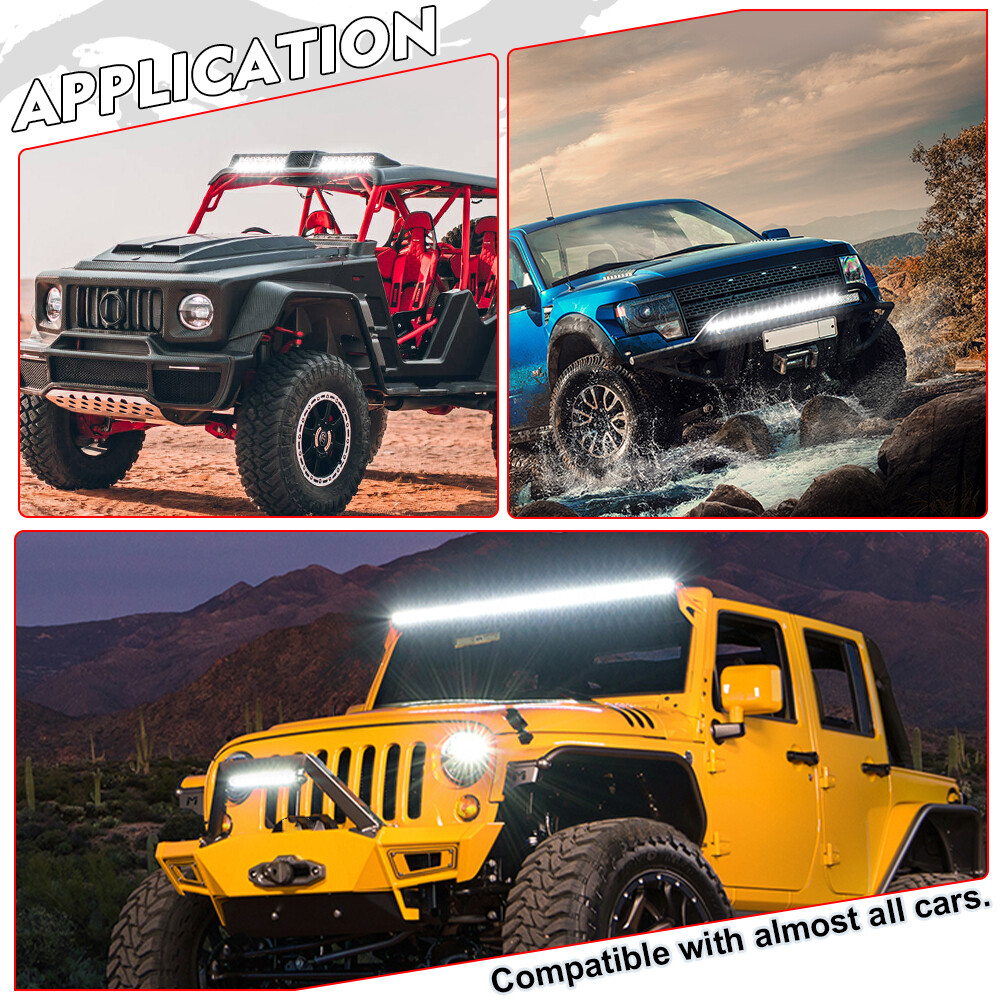 2 Lead Wiring Harness LED Light Bar 40Amp Relay Fuse ON-Off Switch For 2 Lights