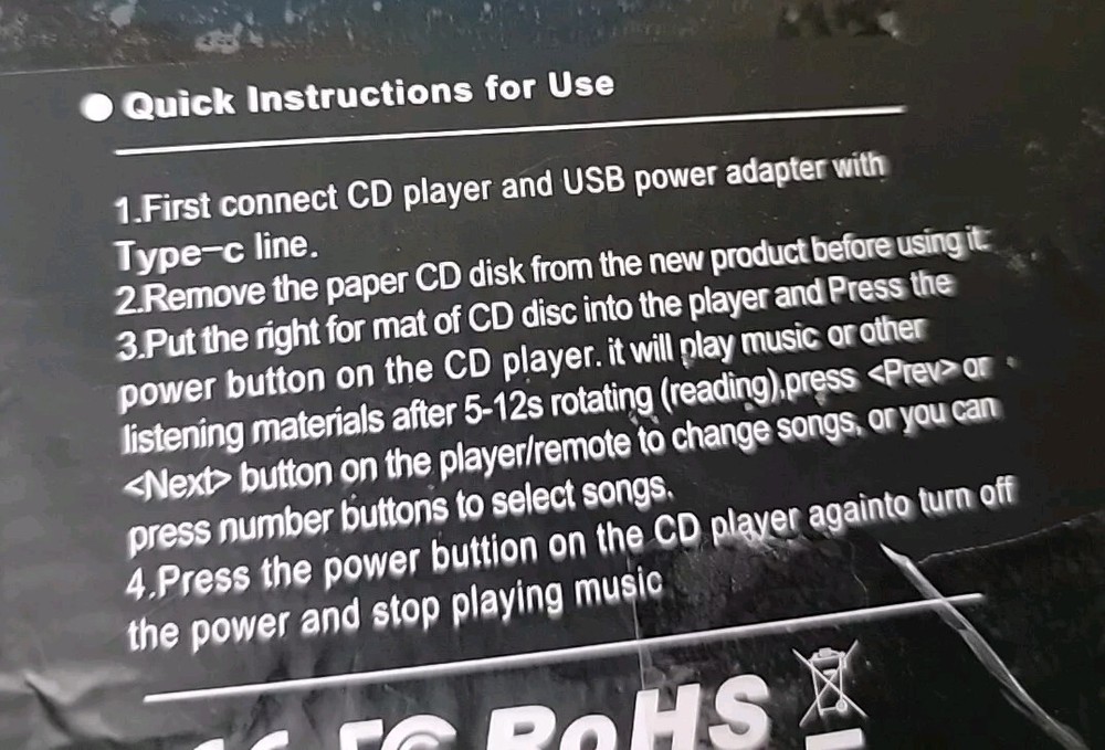 Desktop CD Player with Speakers,