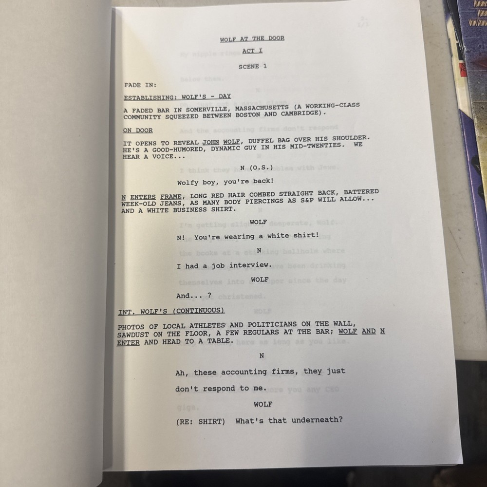 Wolf At The Door Pilot TV Show Script First Draft 1998