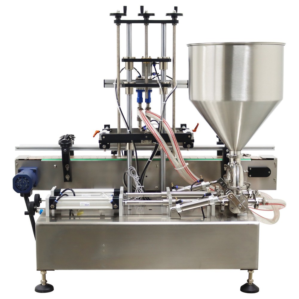 8mm Double Head Automatic Pneumatic Paste&Liquid Filling Machine 10-100ml