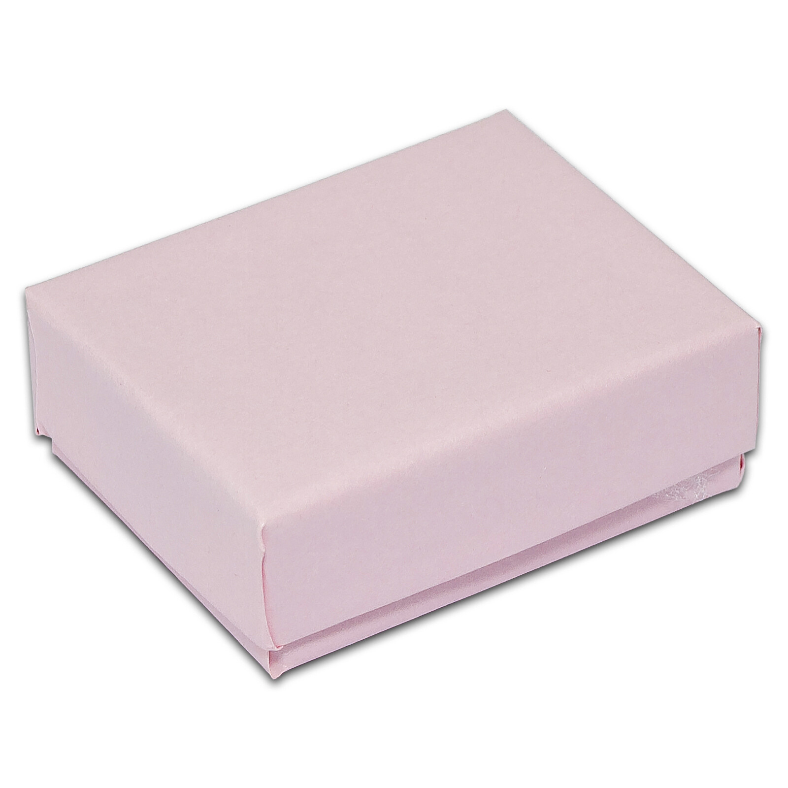 TheDisplayGuys 100-Pk Cotton Filled Cardboard Paper Jewelry Box Gift Case - Pink