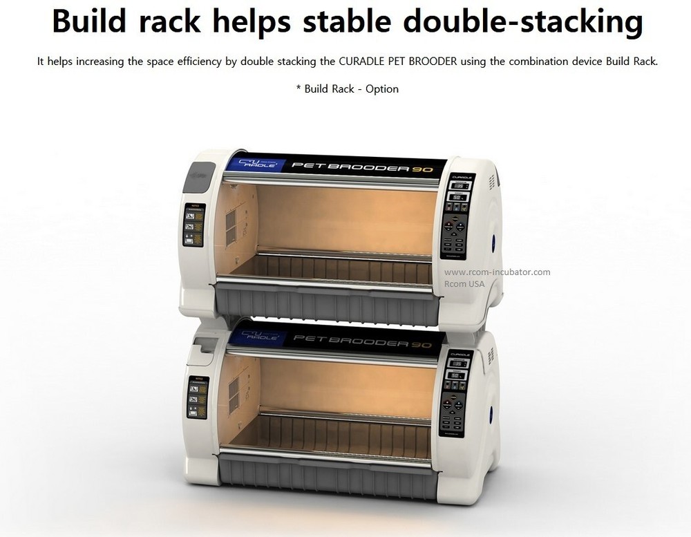 Rcom Curadle Pet Bird Brooder 90 60 Building Racks for Stacking Brooders