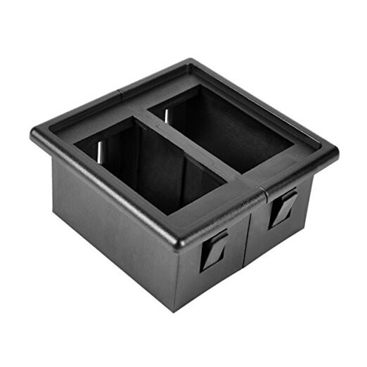 Rocker Switch Panel Switch Holder Housing Kit - Black Plastic Pack of 2