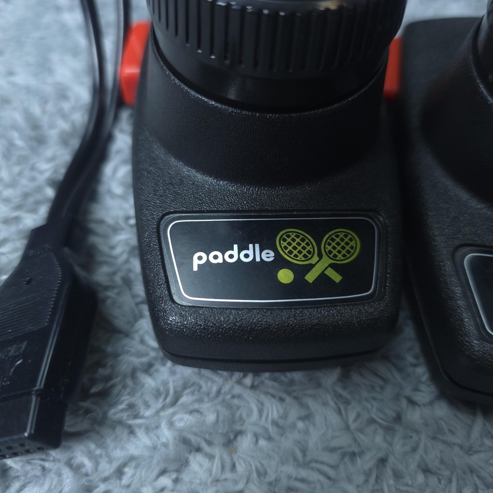 Vintage Atari Paddle Controllers OEM Pair For 2600 7800 Game Console Tested