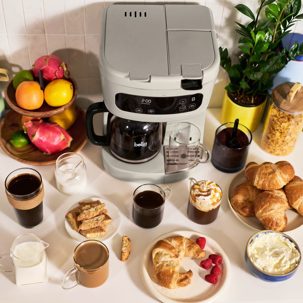 bella PRO - MultiBrew 12-Cup Drip & Single-Serve Coffee Maker - Oatmilk