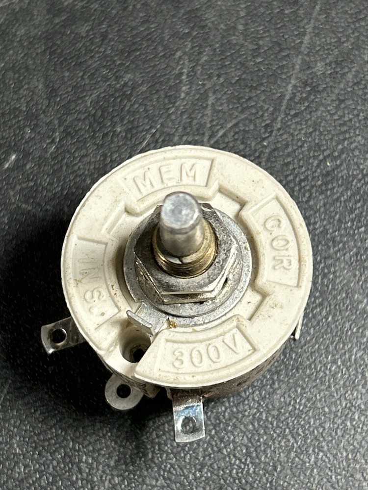 Potentiometer, 2500 Ohm, Wire wound, 0.1Amp, 300V, MEMCOR