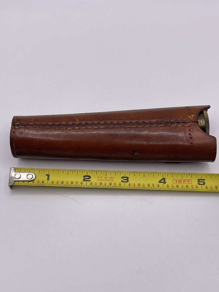 Antique Leveling Microscope With Leather Case Collectible ****