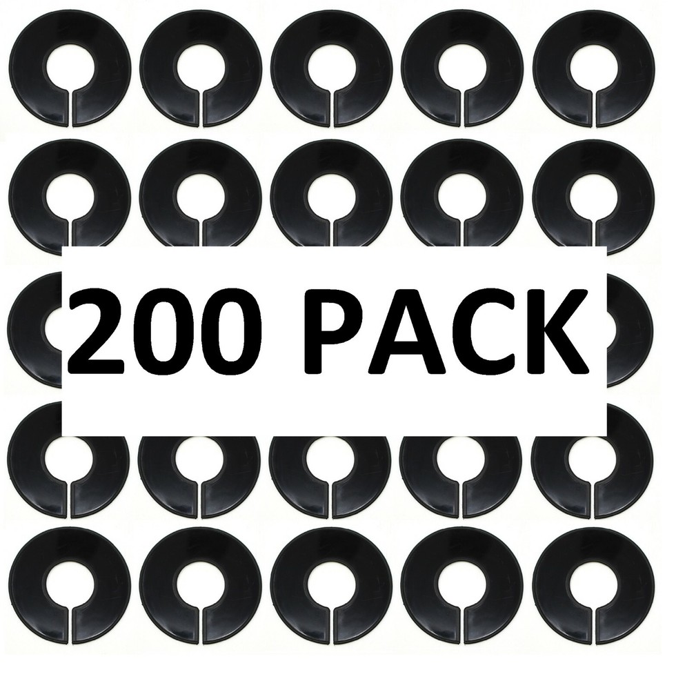 Black Round Plastic Blank Rack Size Dividers - Multi-Pack