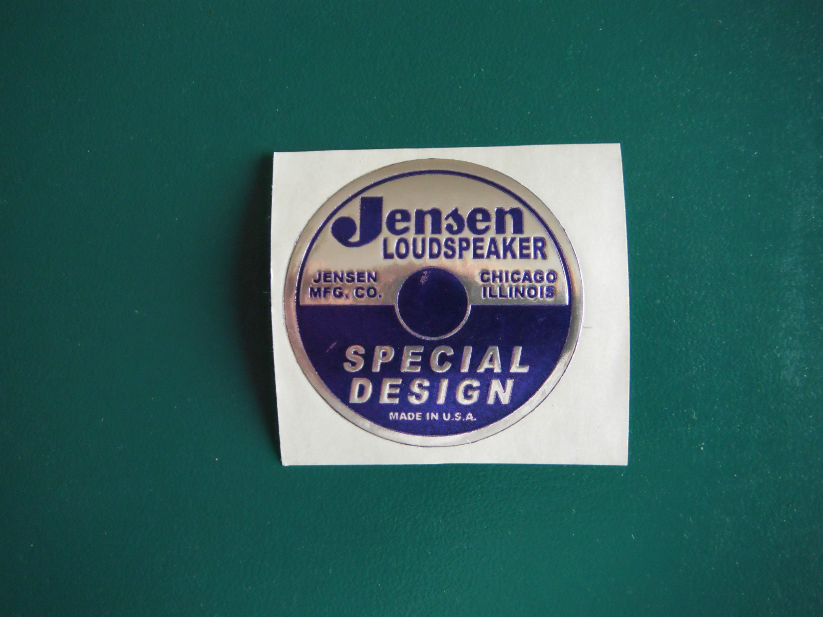 Jensen Speaker Sticker P&S  2"