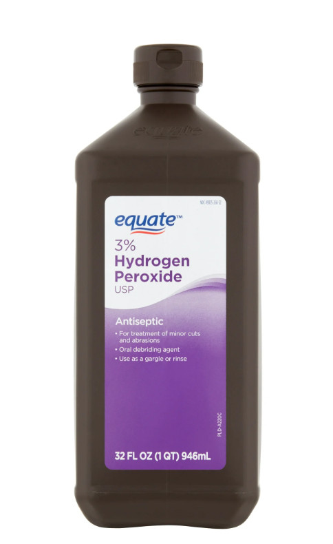Equate 3% Hydrogen Peroxide Liquid Antiseptic, 6 Pack, (6 x 32 fl oz)