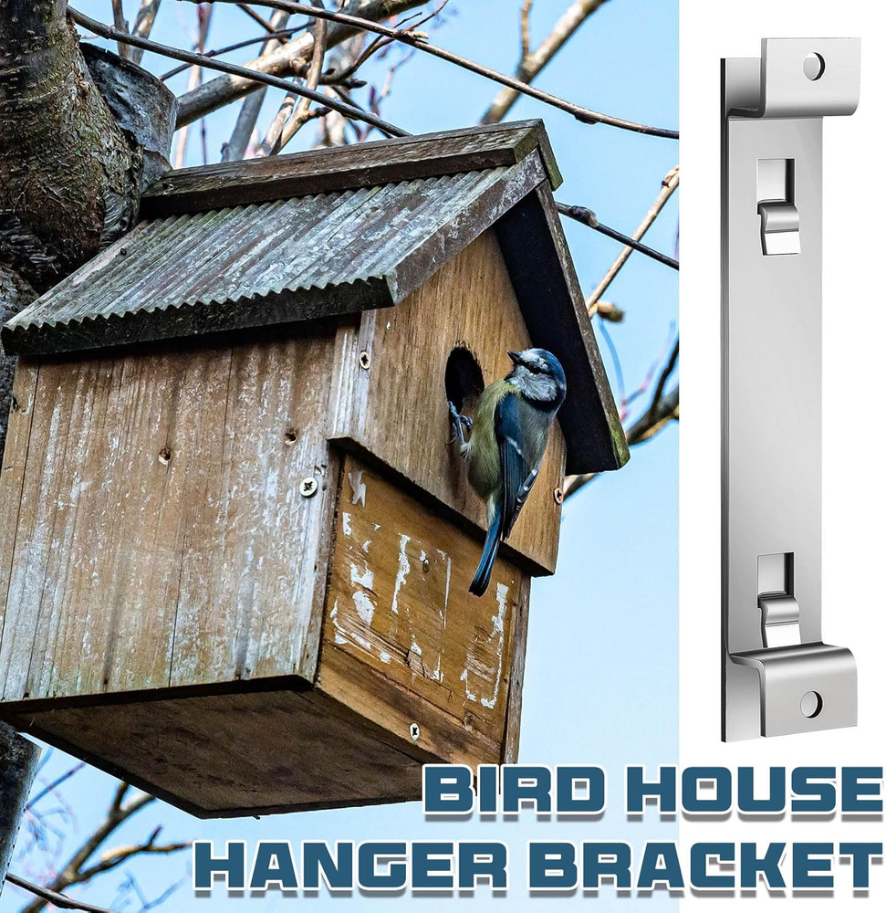 4 Sets Bird House Hanger Bracket Stable Rust Proof Galvanized Steel Mounting ...