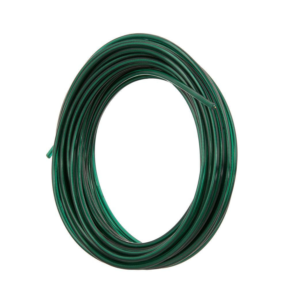 5/32 In. X 50 Ft. Green Vinyl Coated Wire Clothesline
