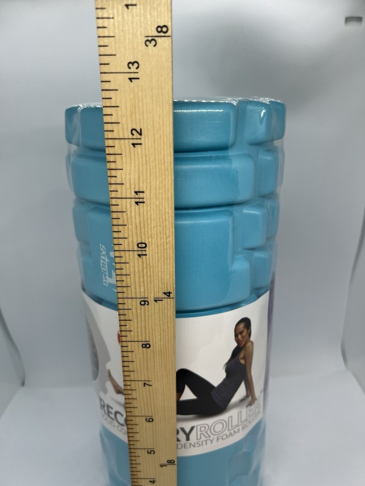 321 Strong Recovery Foam Roller – Medium Density – 13” Aqua Blue