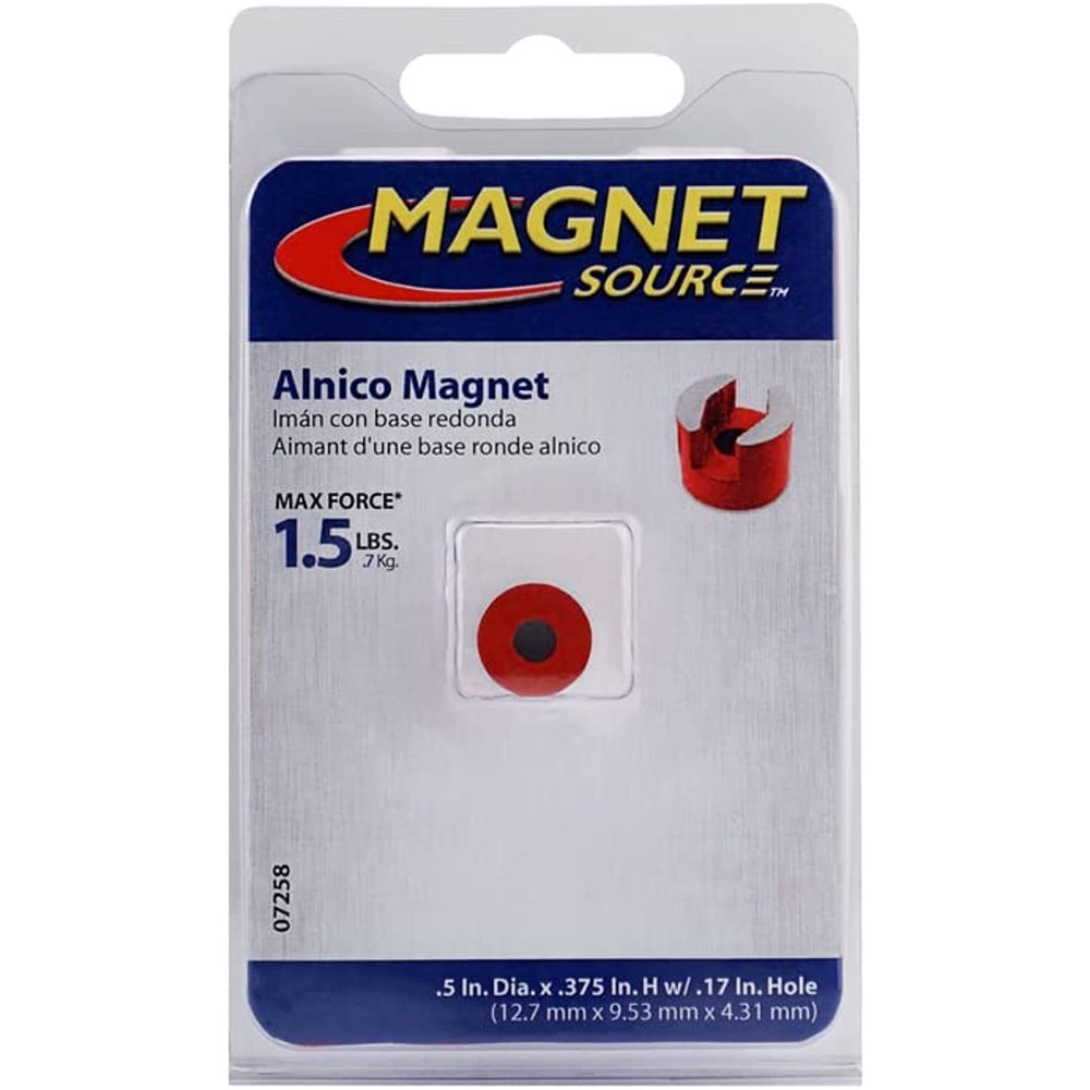 Master Magnetics #07258 1/2" Button Magnet