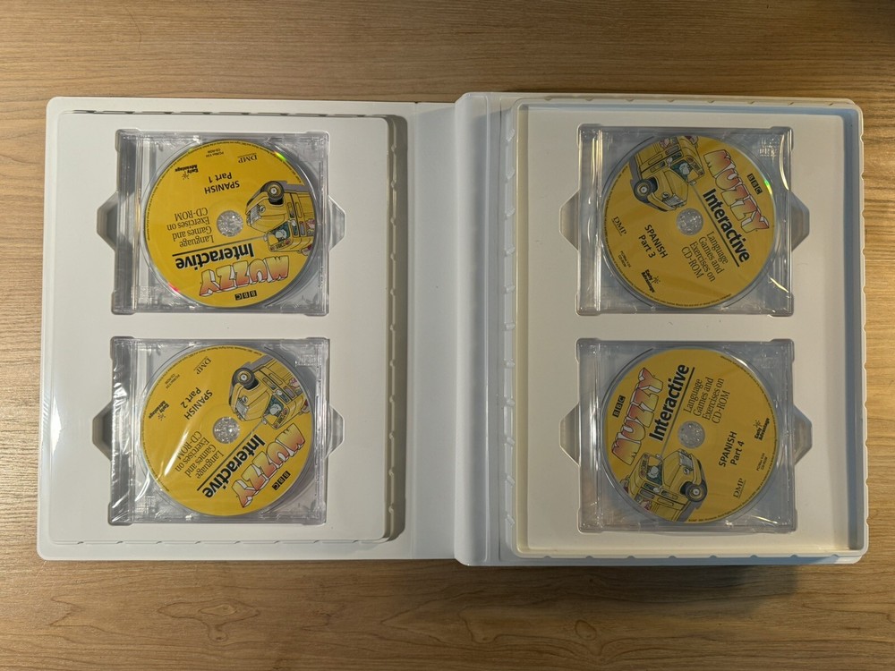 SEALED BBC Muzzy Spanish Level 1 Interactive Exercises CD-ROM Set Language Games