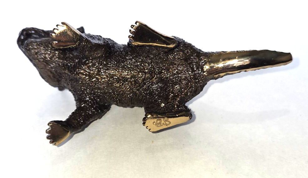 Eddie Wentorf Bronze Tasmanian Devil Sculpture Signed Art