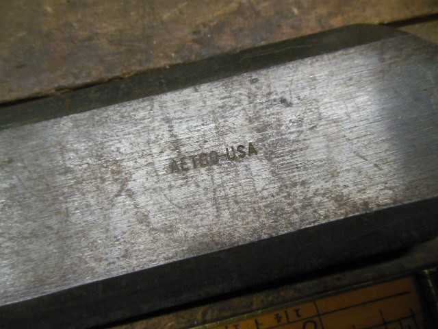 vintage AETCO USA bevel edge socket chisel 2" wide old carpenter tool