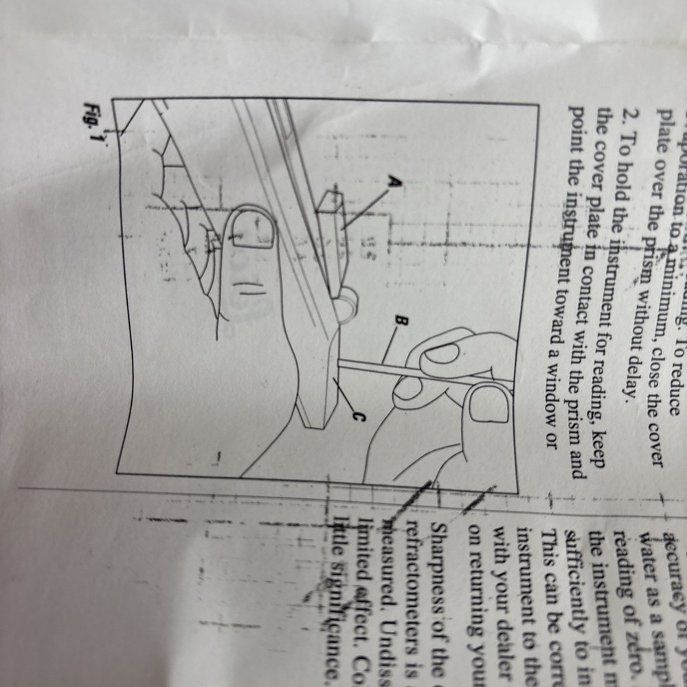 Leica 10441 0-10 Hand Held Refractometer Automatically Temperature Comp.