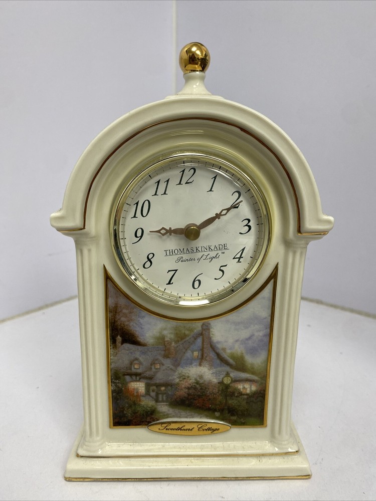 Thomas Kinkade Clock Sweetheart Cottage - clock does not tick