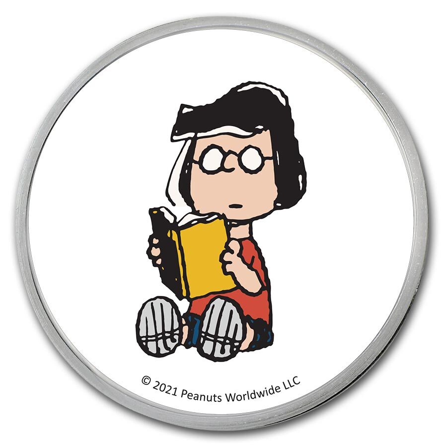 Peanuts® Marcie 1 oz Colorized Silver Round