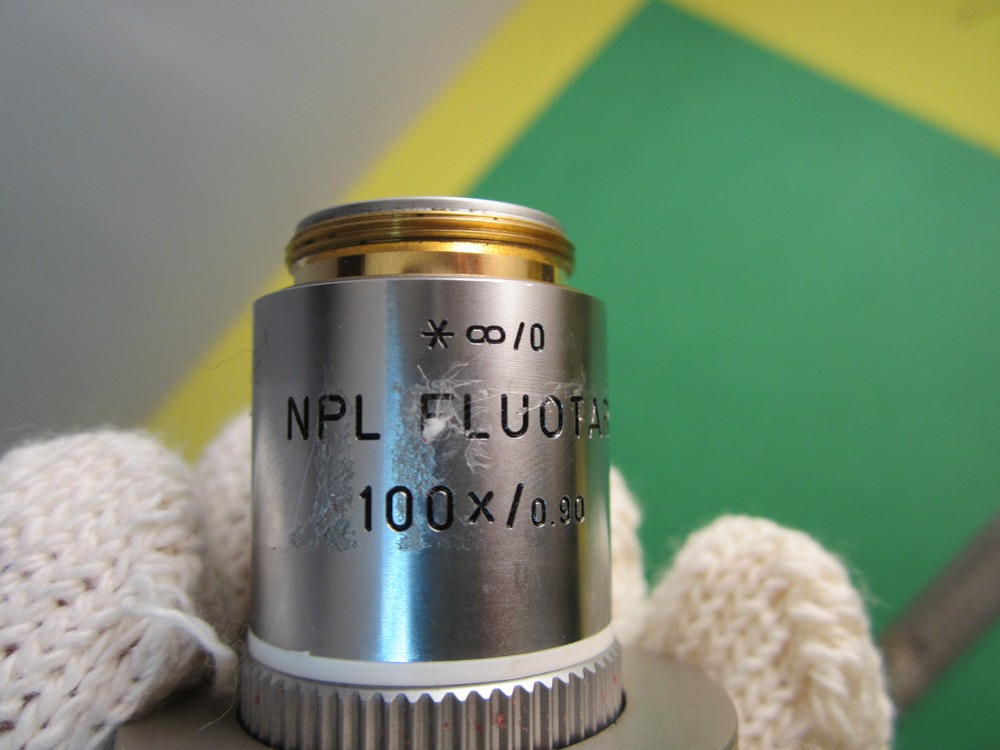 Leitz Fluotar 100x Objective, Germany - Microscope Interferometer Part