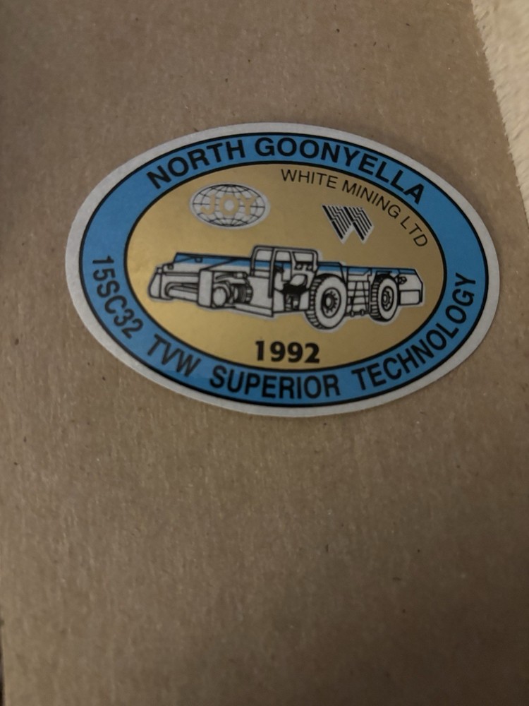joy coal mining stickers Nice Australian Item 13