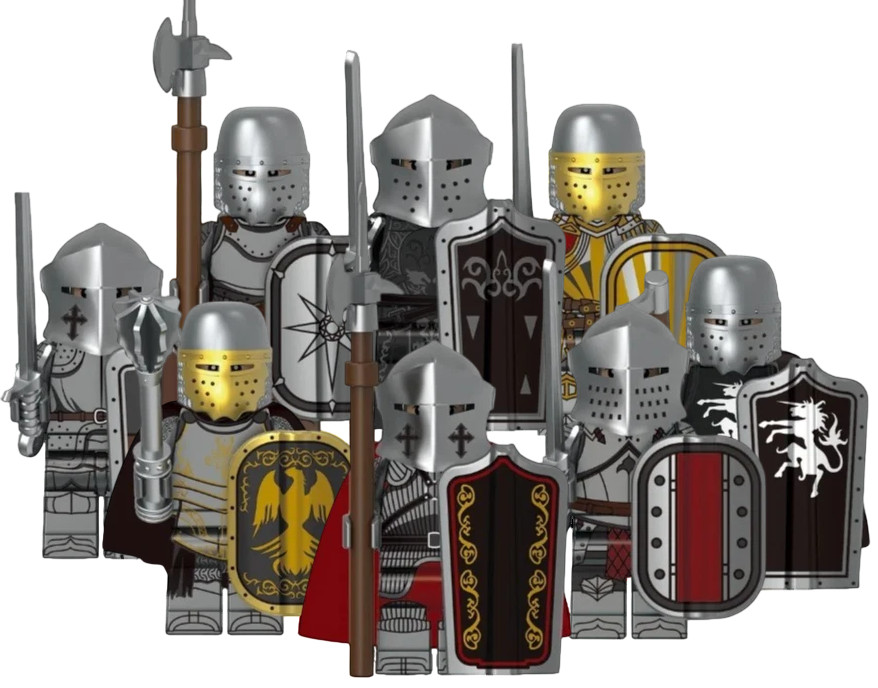 MOC Medieval Knights! Custom Minifig - BUNDLE AND SAVE!