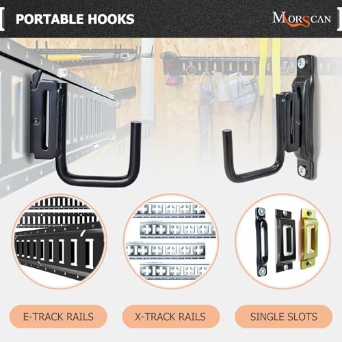 10 Pack E-Track Tie Down Single Slots & 10 Pack 10x Single Slots & 10x J-Hooks