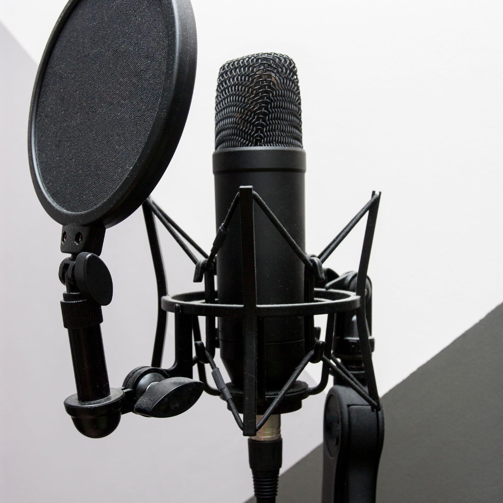 8 Pcs Universal Microphone Shock Mount Rubber Bands Black Elastic