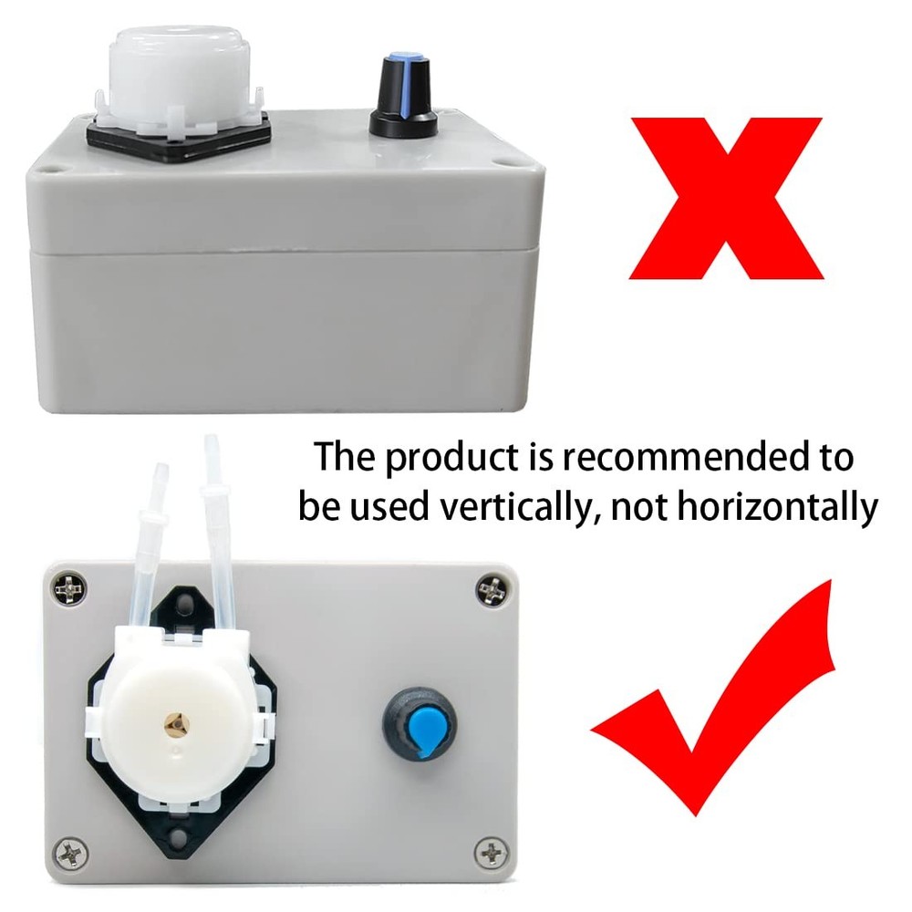 Gikfun 12V Adjustable Peristaltic Dosing Pump Liquid Metering with Black