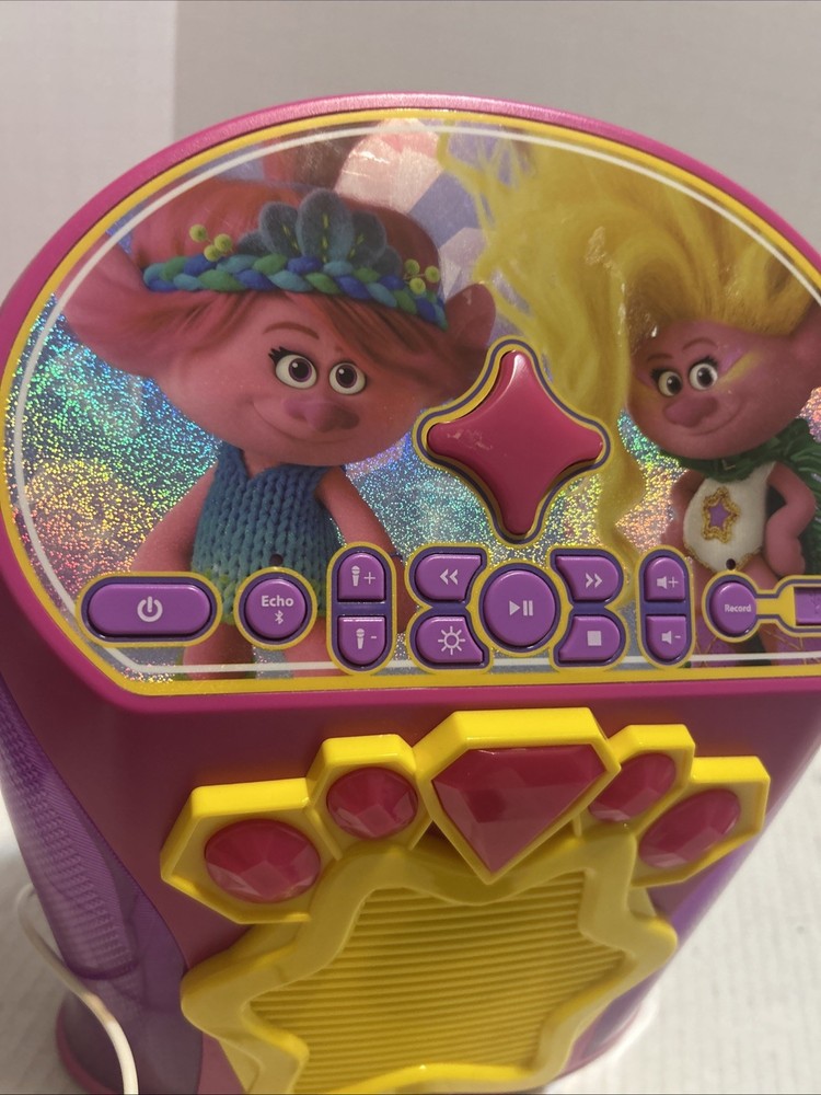 Trolls Band Together, Karaoke, Bluetooth Speaker Machine With Microphone! Tested