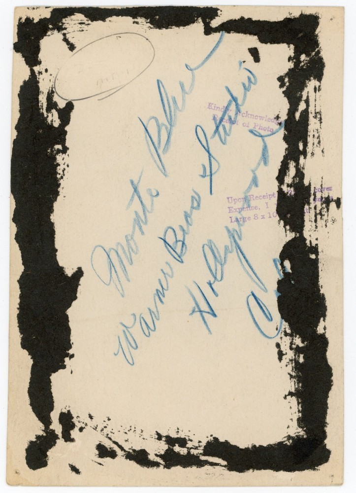 Monte Blue - Signed Vintage Photograph