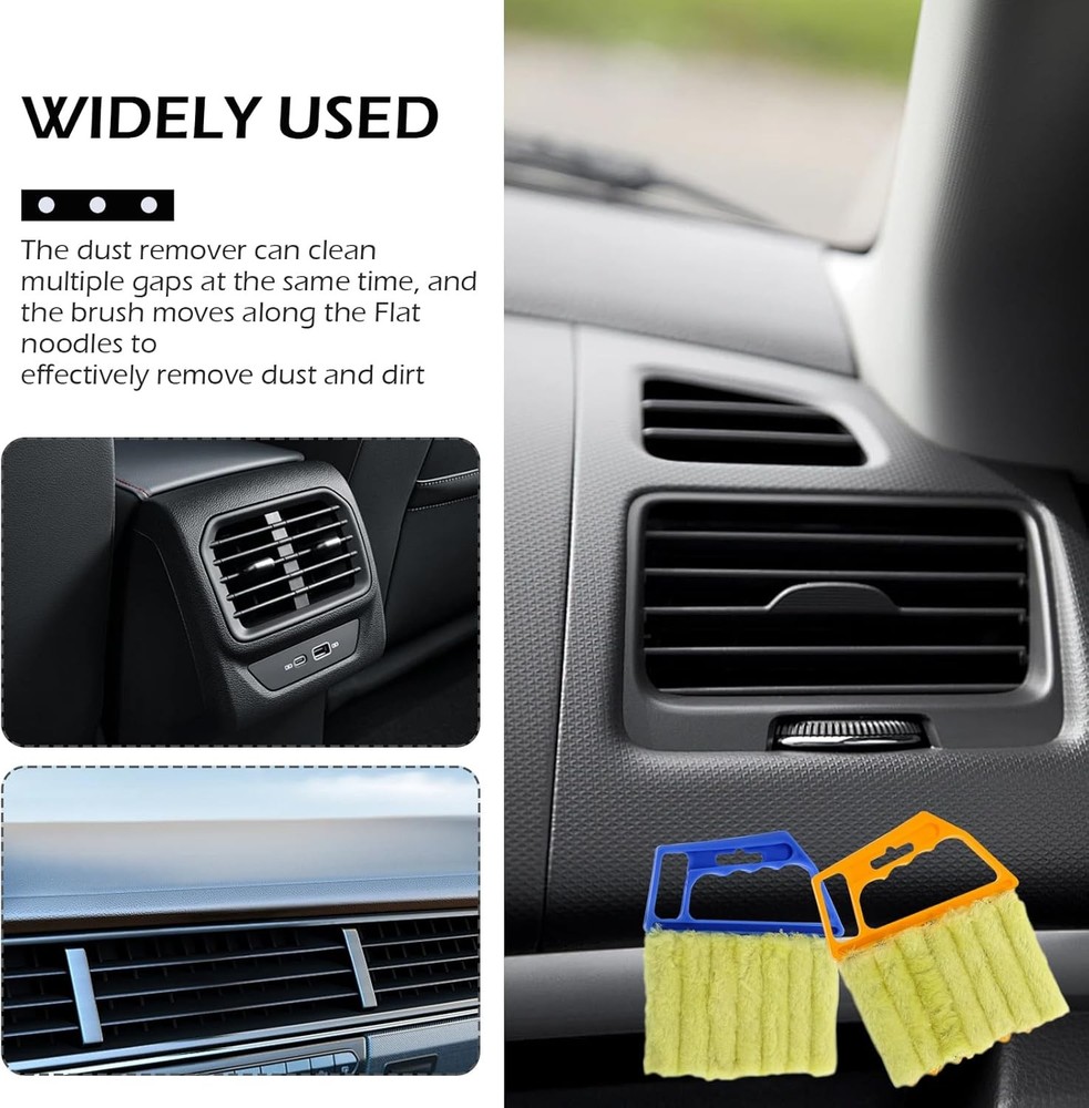 2-Pack Microfiber Handheld Mini Duster Tool for Cleaning Blinds & Dust