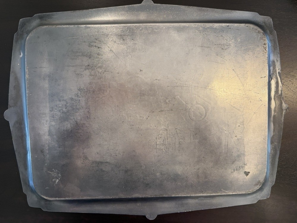 Victorian Silverplate Ornate Rectangular Tray with Engraved Design, 16"