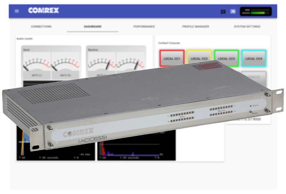 Comrex ACCESS Codec AES Audio Over IP Endpoint AAC Internet AoIP w/ TS License