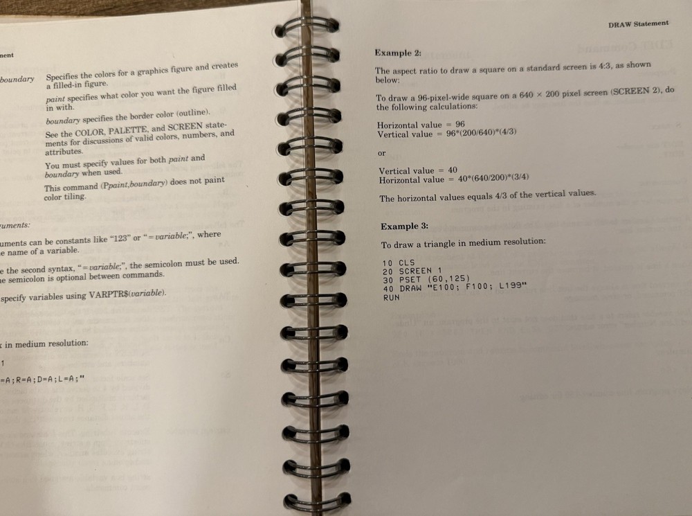 Commodore Personal Computer GW Basic Interpreter User's Guide Spiralbound Manual
