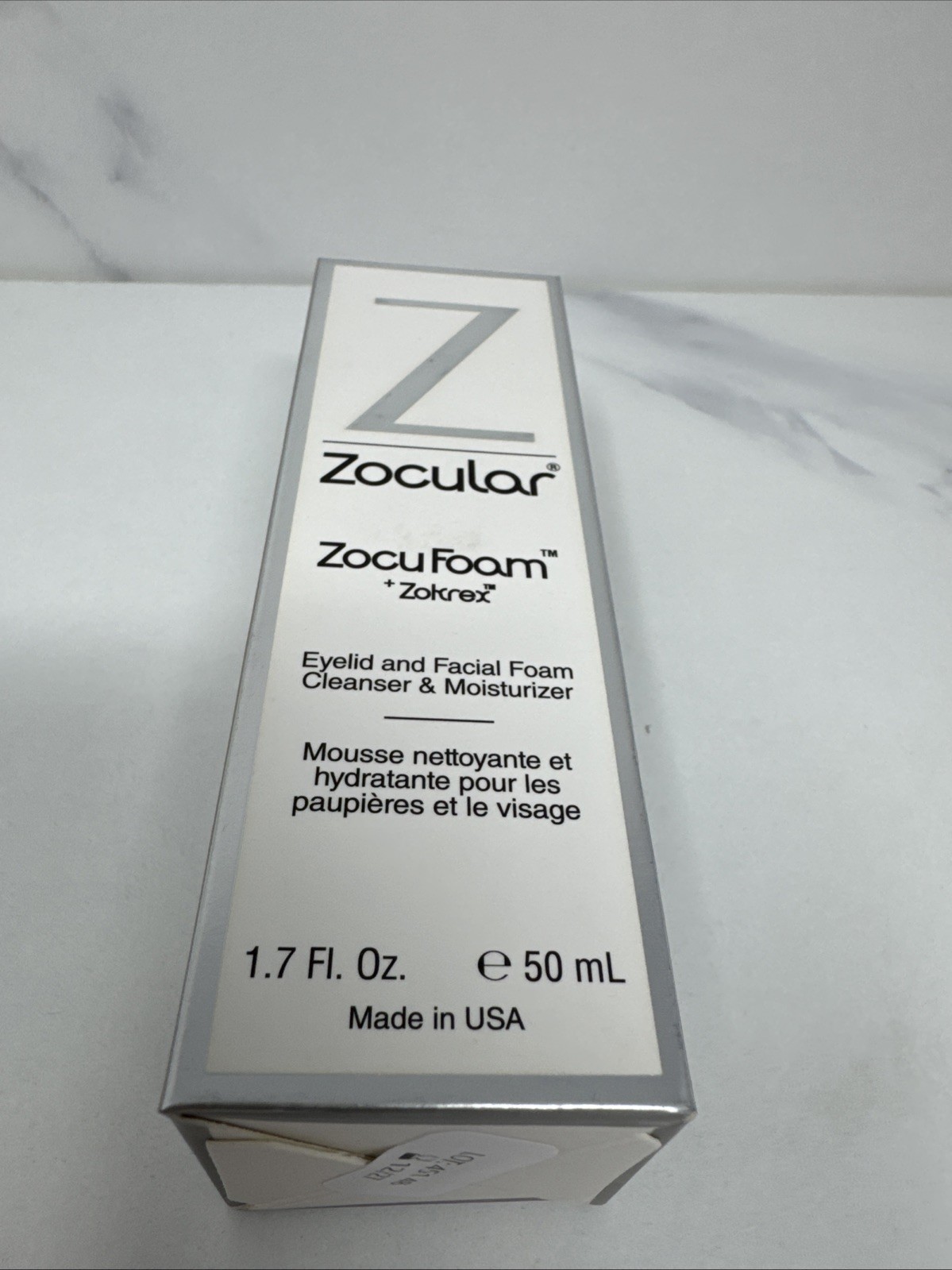 Zocular ZocuFoam Eyelid & Facial Foam Cleanser & Moisturizer Eyelid Scrub 1.7 Oz