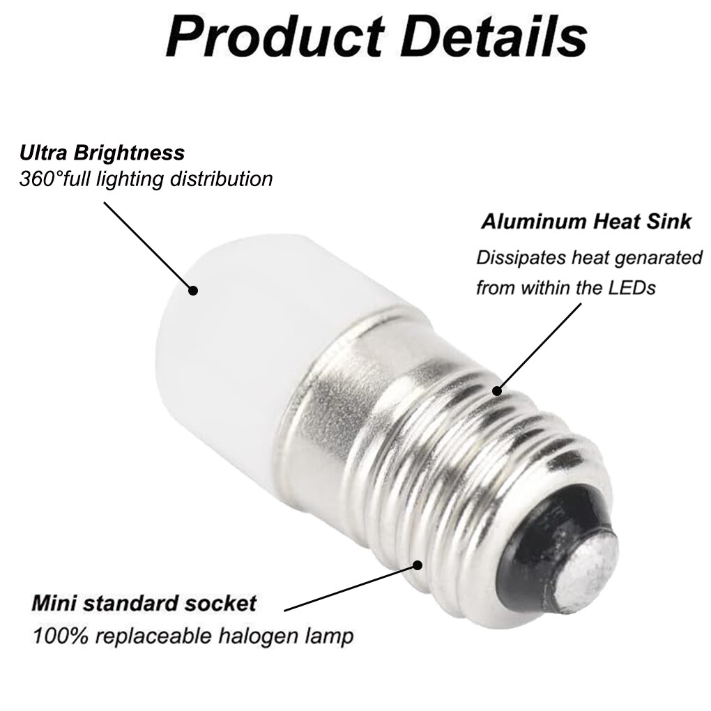 10 Pack of Bright White #1447 18 volt SCREW BASE LED BULBs for Lionel Trains