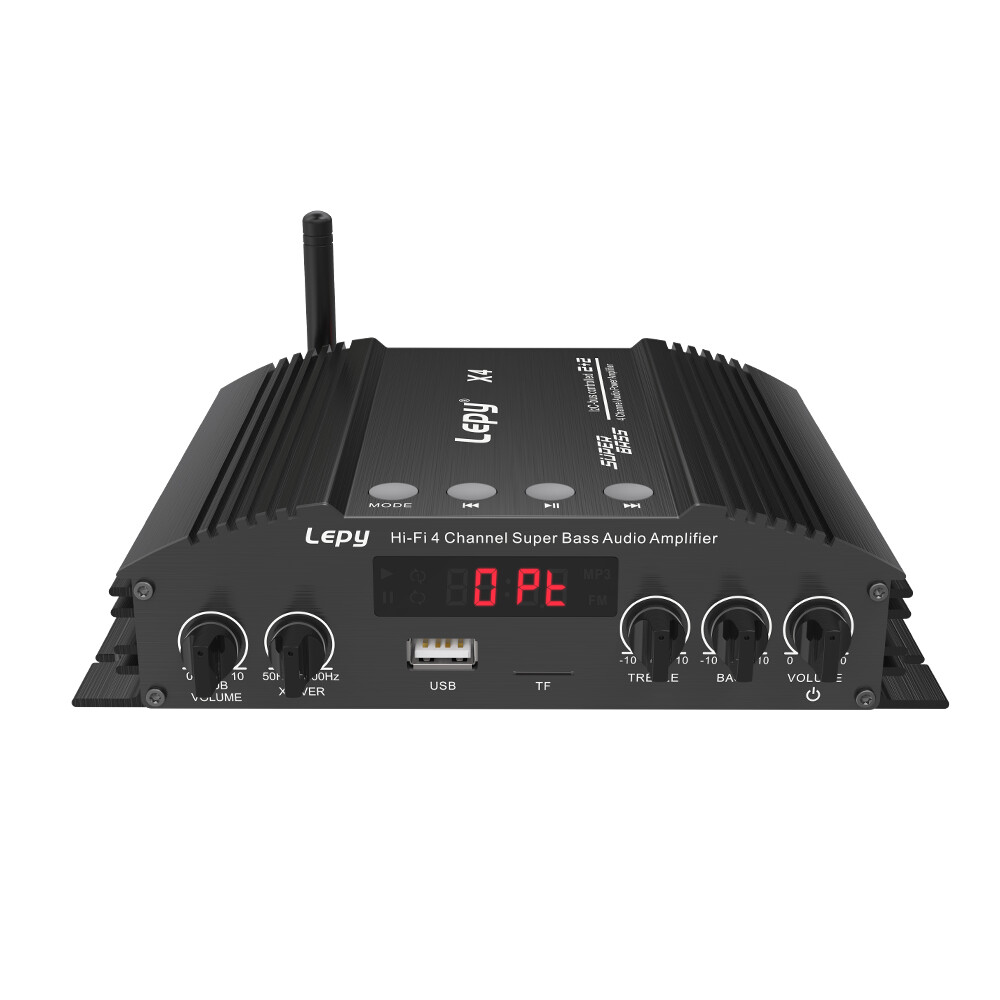 ‌Hi-Fi 240W Multi-Source Amplifier: Bluetooth/Optical/USB/RCA Palm-Sized Design‌