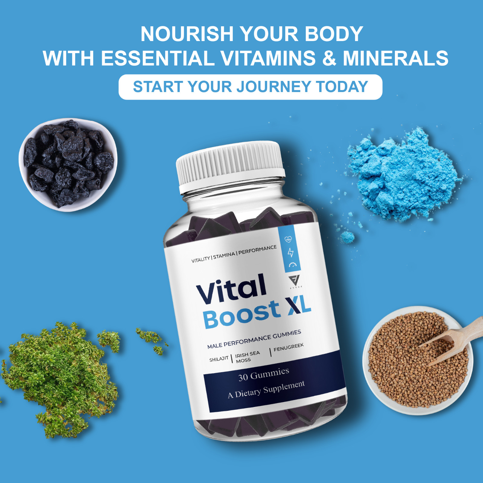 Vital Boost XL Performance Supplement, VitalBoost XL (30 Gummies)