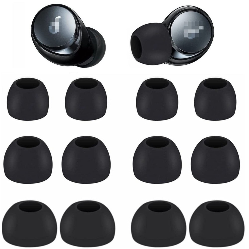Replacement Earbuds Tips Silicone Ear for an ker Soundcore S/M/L, Black